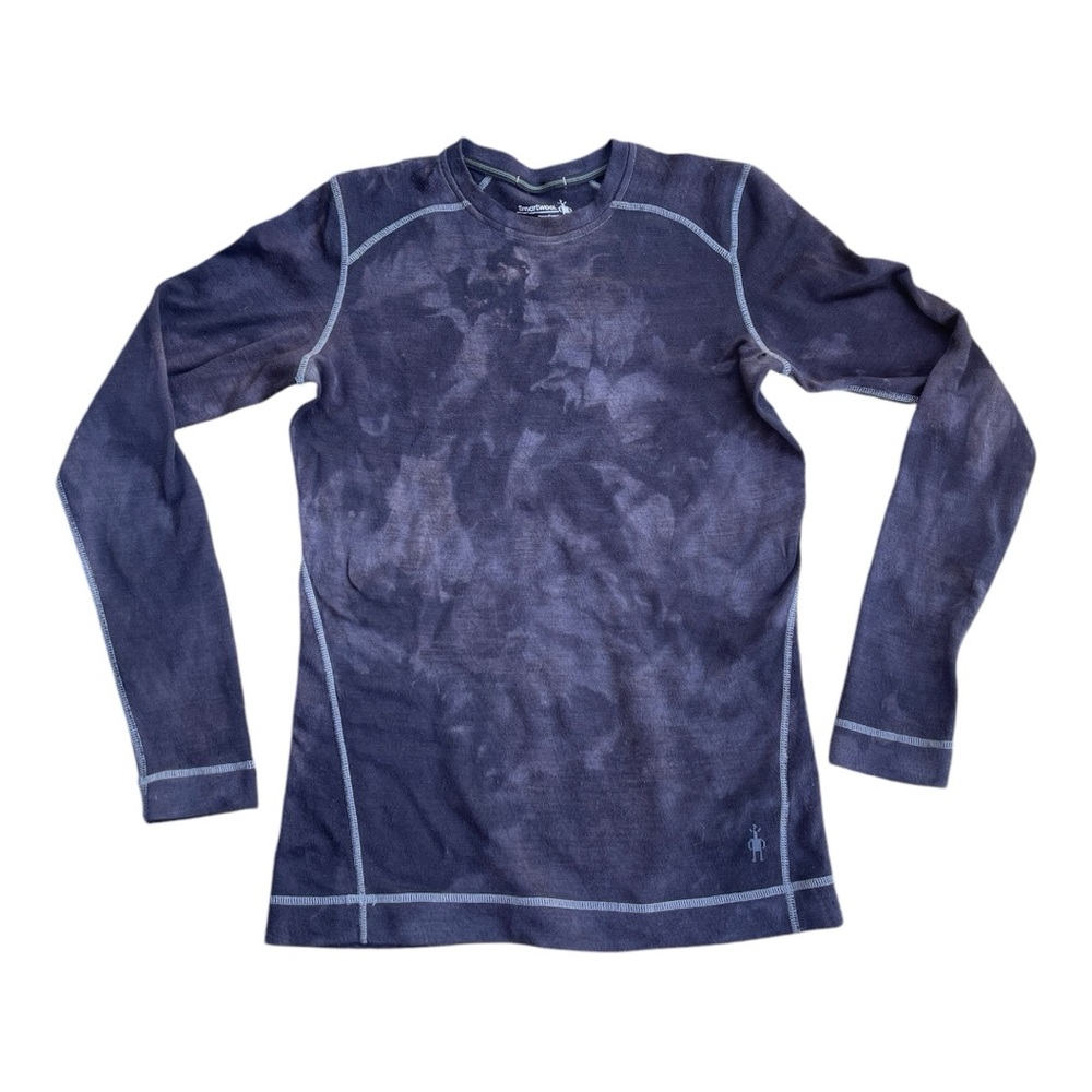 Smartwool Long Sleeve Shirt in Gray Tie Dye